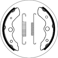SBS 2044 BRAKE SHOES - WITH SPRINGS