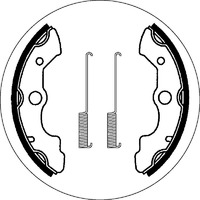 SBS 2045 BRAKE SHOES - WITH SPRINGS
