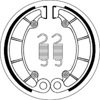 SBS 2046 BRAKE SHOES - WITH SPRINGS
