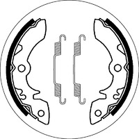 SBS 2051 BRAKE SHOES - WITH SPRINGS