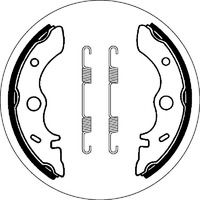 SBS 2054 BRAKE SHOES - WITH SPRINGS