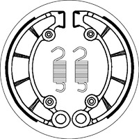 SBS 2072 BRAKE SHOES - WITH SPRINGS