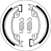 SBS 2077 BRAKE SHOES - WITH SPRINGS
