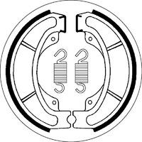 SBS 2082 BRAKE SHOES - WITH SPRINGS