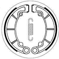 SBS 2088 BRAKE SHOES - WITH SPRINGS