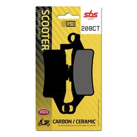 SBS 208CT FRONT PADS - CARBON SCOOTER