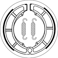 SBS 2097 BRAKE SHOES - WITH SPRINGS