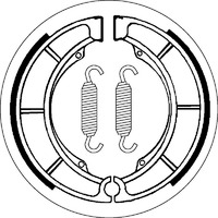 SBS 2098 BRAKE SHOES - WITH SPRINGS