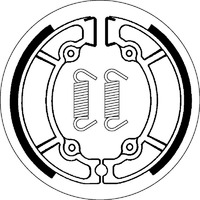 SBS 2102 BRAKE SHOES - WITH SPRINGS