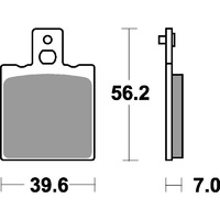 SBS 591RQ REAR PADS - CARBON TECH RACE
