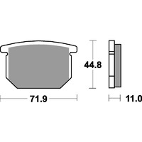 SBS 534HF FRONT/REAR PADS - CERAMIC STREET
