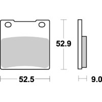 SBS556RQ REAR PADS - CARBON TECH RACE