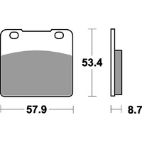 SBS 577HS FRONT PADS - SINTER STREET