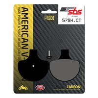 SBS 579H.CT FRONT/REAR PADS - CARBON STREET AMERICAN V-TWIN