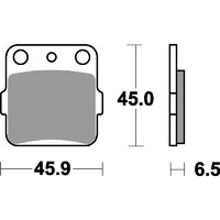 SBS 584RSI FRONT/REAR PADS - SINTER OFF ROAD RACE