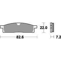 SBS 589HF FRONT/REAR PADS - CERAMIC STREET