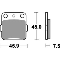 SBS 592SI FRONT/REAR PADS - SINTER OFF ROAD