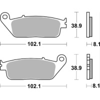 SBS 627DC FRONT PADS - DUAL CARBON RACE