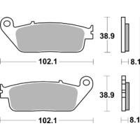 SBS 627HF FRONT/REAR PADS - CERAMIC STREET