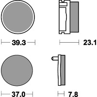 SBS 637LF REAR PADS - CERAMIC STREET