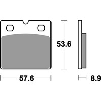SBS 640HS FRONT PADS - SINTER STREET