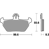 SBS 644HS FRONT PADS - SINTER STREET