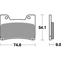 SBS 645HS FRONT PADS - SINTER STREET