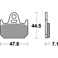 SBS 659RQ REAR PADS - CARBON TECH RACE