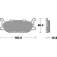 SBS 663HS FRONT PADS - SINTER STREET