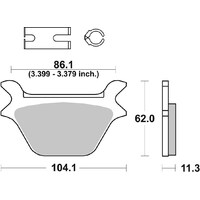 SBS669H.HF FRONT/REAR PADS - CERAMIC STREET AMERICAN V-TWIN