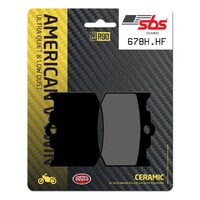 SBS 678H.HF FRONT/REAR PADS - CERAMIC STREET AMERICAN V-TWIN