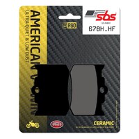 SBS 678H.HF FRONT/REAR PADS - CERAMIC STREET AMERICAN V-TWIN