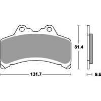 SBS 682HF FRONT/REAR PADS - CERAMIC STREET