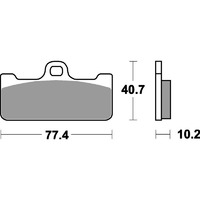 SBS 711RQ REAR PADS - CARBON TECH RACE