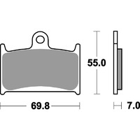 SBS 714HS FRONT PADS - SINTER STREET