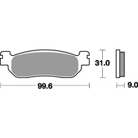 SBS 728LS REAR PADS - SINTER STREET