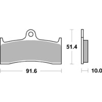 SBS 729RS FRONT PADS - SINTER ROAD RACE