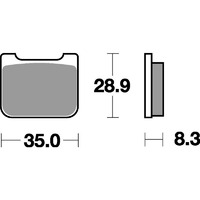 SBS732RQ REAR PADS - CARBON TECH RACE