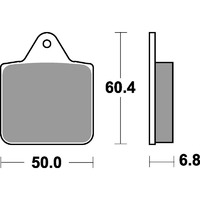SBS 756ATS FRONT/REAR PADS - SINTER ATV