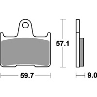 SBS 765LS REAR PADS - SINTER STREET