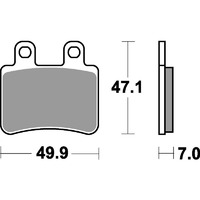 SBS 773HF FRONT/REAR PADS - CERAMIC PADS