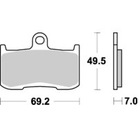 SBS 782SP FRONT PADS - EVO SINTER STREET