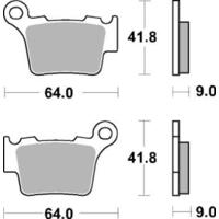 SBS 791RSI FRONT/REAR PADS - SINTER OFF ROAD RACE