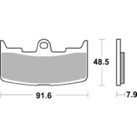 SBS 795HS FRONT PADS - SINTER STREET
