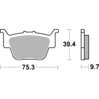 SBS 813SI FRONT/REAR PADS - SINTER OFF ROAD