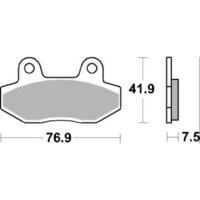 SBS 814HS FRONT PADS - SINTER STREET
