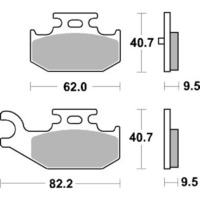 SBS 816SI FRONT/REAR PADS - SINTER OFF ROAD