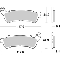SBS 828HS FRONT PADS - SINTER STREET