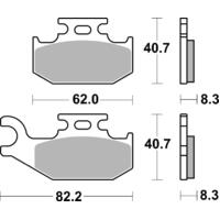 SBS 836SI FRONT/REAR PADS - SINTER OFF ROAD