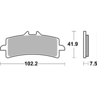 SBS 841DC FRONT PADS - DUAL CARBON RACE